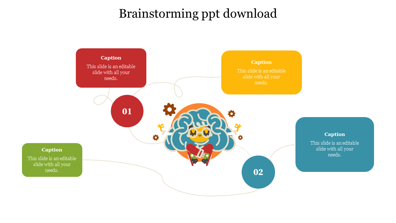 Download Brainstorming PowerPoint Template and Google Slides